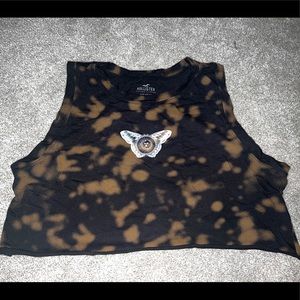 Hollister Tie Dye Crop Tee
